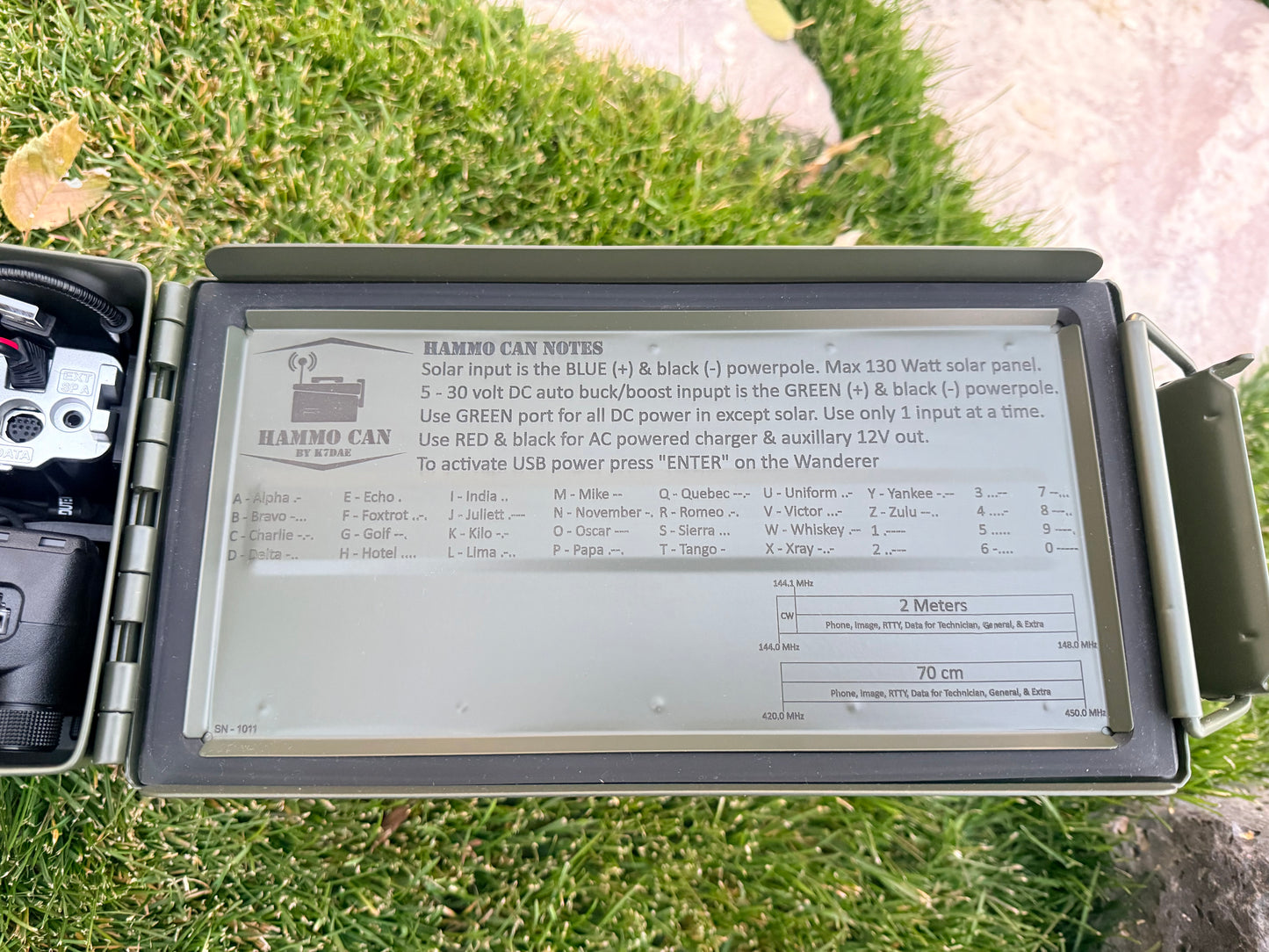 Hammo Can w/ Yaesu FTM Series Radio - Amateur (Ham) Radio Go Box - Solar Generator